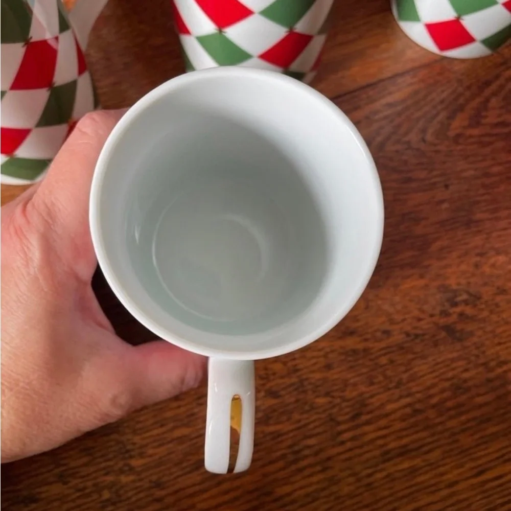 Williams Sonoma Harlequin Mugs-Set of 2